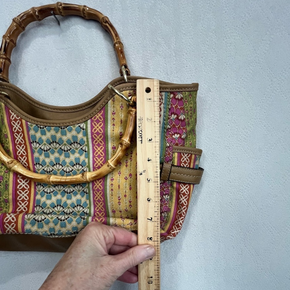 Relic Cane Handle boho Patchwork Colorful Summer Hobo Bag Summer - Picture 12 of 13